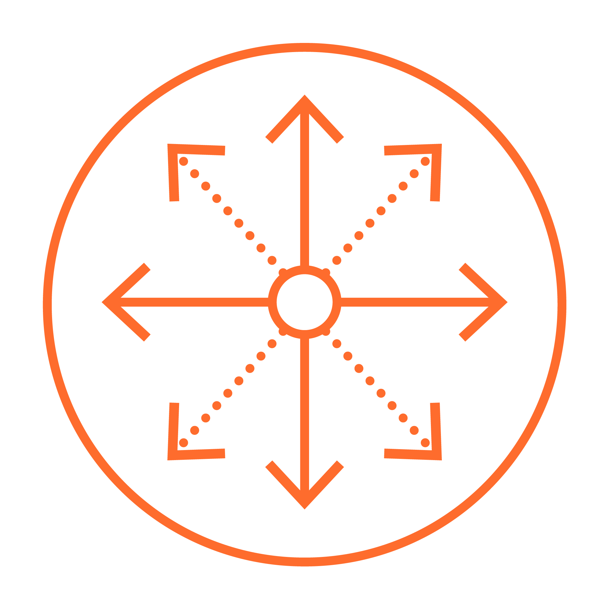 Water spread pattern icon for wildland fire suppression