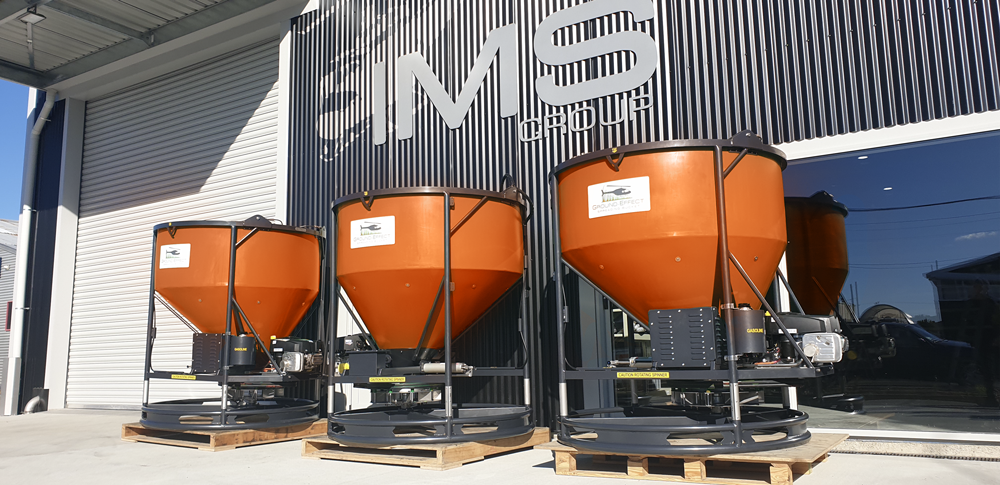 Custom sizes for forestry topdressing applications
