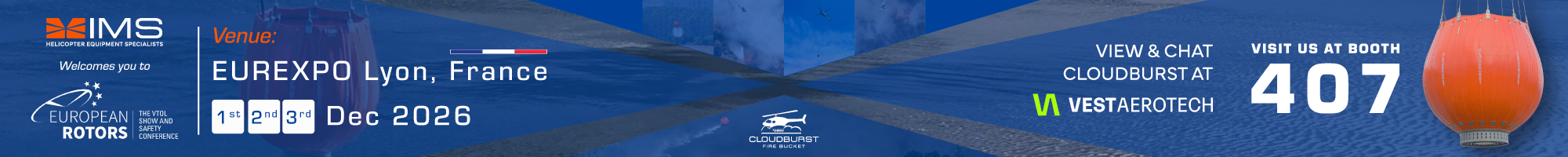 EUREXPO Lyon, France, Cloudburst Banner